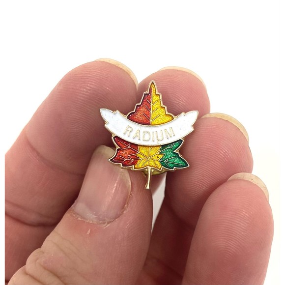 Vintage Radium Pin Gold Tone - Picture 1 of 2